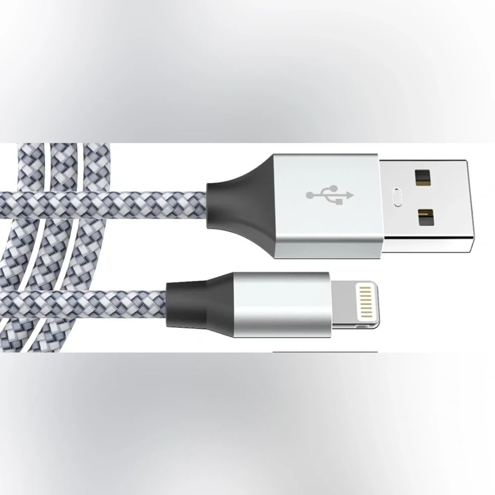 Braided USB-A to Lightning Charging Cable